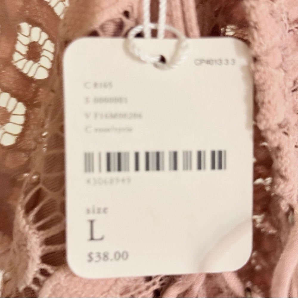 NWT Free People Adella Lace Bralette sz.L - Picture 5 of 5